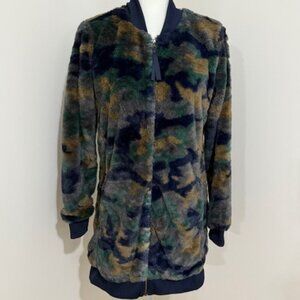 Columbia Bundle Up Printed Fleece Jacket Dark Camo Women's Size S